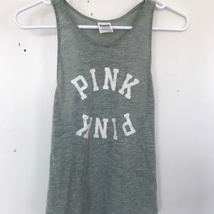 PINK Logo Racerback Tank
